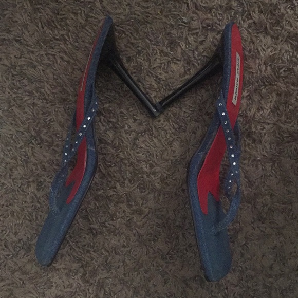 Steve Madden Denim Bling Heels - Picture 3 of 3